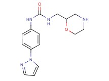 N-(2-morpholinylmethyl)-N'-[4-(1H-pyrazol-1-yl)phenyl]urea hydrochloride