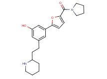3-(2-piperidin-2-ylethyl)-5-[5-(pyrrolidin-1-ylcarbonyl)-2-furyl]phenol
