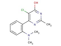5-chloro-6-[2-(dimethylamino)phenyl]-2-methylpyrimidin-4-ol