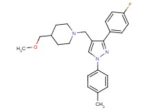 1-{[3-(4-fluorophenyl)-1-(4-methylphenyl)-1H-pyrazol-4-yl]methyl}-4-(methoxymethyl)piperidine