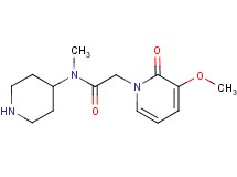 2-(3-methoxy-2-oxopyridin-1(2H)-yl)-N-methyl-N-piperidin-4-ylacetamide