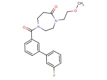 1-[(3'-fluoro-3-biphenylyl)carbonyl]-4-(2-methoxyethyl)-1,4-diazepan-5-one