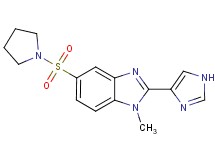 2-(1H-imidazol-4-yl)-1-methyl-5-(pyrrolidin-1-ylsulfonyl)-1H-benzimidazole
