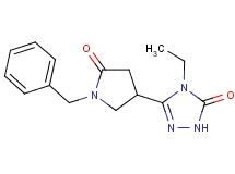 5-(1-benzyl-5-oxopyrrolidin-3-yl)-4-ethyl-2,4-dihydro-3H-1,2,4-triazol-3-one