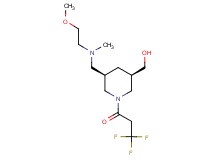 [(3R*,5R*)-5-{[(2-methoxyethyl)(methyl)amino]methyl}-1-(3,3,3-trifluoropropanoyl)-3-piperidinyl]methanol