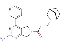 6-{3-[(1S*,4R*)-2-azabicyclo[2.2.1]hept-2-yl]propanoyl}-4-pyridin-3-yl-6,7-dihydro-5H-pyrrolo[3,4-d]pyrimidin-2-amine