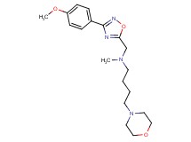 N-{[3-(4-methoxyphenyl)-1,2,4-oxadiazol-5-yl]methyl}-N-methyl-4-(4-morpholinyl)-1-butanamine
