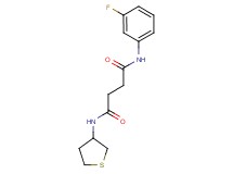 N-(3-fluorophenyl)-N'-(tetrahydro-3-thienyl)succinamide