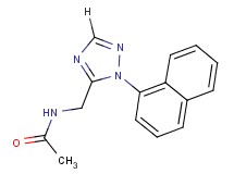 N-{[1-(1-naphthyl)-1H-1,2,4-triazol-5-yl]methyl}acetamide