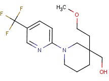 {3-(2-methoxyethyl)-1-[5-(trifluoromethyl)-2-pyridinyl]-3-piperidinyl}methanol