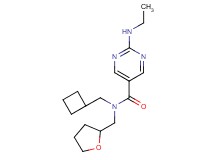 N-(cyclobutylmethyl)-2-(ethylamino)-N-(tetrahydro-2-furanylmethyl)-5-pyrimidinecarboxamide