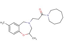 4-[3-(1-azocanyl)-3-oxopropyl]-2,7-dimethyl-2,3,4,5-tetrahydro-1,4-benzoxazepine