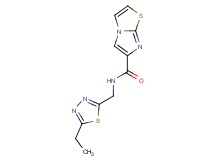 N-[(5-ethyl-1,3,4-thiadiazol-2-yl)methyl]imidazo[2,1-b][1,3]thiazole-6-carboxamide