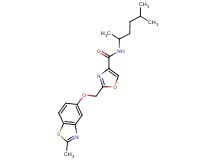 N-(1,4-dimethylpentyl)-2-{[(2-methyl-1,3-benzothiazol-5-yl)oxy]methyl}-1,3-oxazole-4-carboxamide