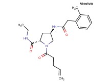 (4R)-N-ethyl-4-{[(2-methylphenyl)acetyl]amino}-1-pent-4-enoyl-L-prolinamide