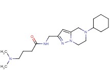 N-[(5-cyclohexyl-4,5,6,7-tetrahydropyrazolo[1,5-a]pyrazin-2-yl)methyl]-4-(dimethylamino)butanamide