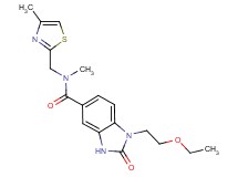 1-(2-ethoxyethyl)-N-methyl-N-[(4-methyl-1,3-thiazol-2-yl)methyl]-2-oxo-2,3-dihydro-1H-benzimidazole-5-carboxamide