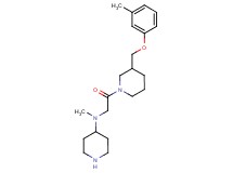 N-methyl-N-(2-{3-[(3-methylphenoxy)methyl]-1-piperidinyl}-2-oxoethyl)-4-piperidinamine dihydrochloride