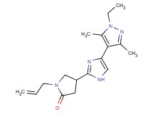 1-allyl-4-[4-(1-ethyl-3,5-dimethyl-1H-pyrazol-4-yl)-1H-imidazol-2-yl]-2-pyrrolidinone
