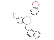 2-(1,3-benzodioxol-5-yl)-8-methoxy-5-(6-quinolinylmethyl)-2,3,4,5-tetrahydro-1,5-benzothiazepine