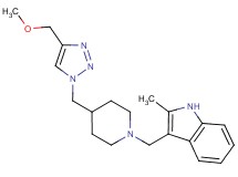 3-[(4-{[4-(methoxymethyl)-1H-1,2,3-triazol-1-yl]methyl}-1-piperidinyl)methyl]-2-methyl-1H-indole