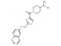 6-({4-[(4-isopropylpiperidin-1-yl)carbonyl]-1,3-oxazol-2-yl}methoxy)quinoline