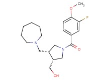 [(3R*,4R*)-4-(azepan-1-ylmethyl)-1-(3-fluoro-4-methoxybenzoyl)pyrrolidin-3-yl]methanol