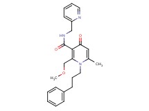 2-(methoxymethyl)-6-methyl-4-oxo-1-(3-phenylpropyl)-N-(2-pyridinylmethyl)-1,4-dihydro-3-pyridinecarboxamide