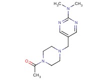 5-[(4-acetylpiperazin-1-yl)methyl]-N,N-dimethylpyrimidin-2-amine