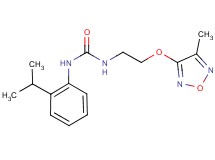 N-(2-isopropylphenyl)-N'-{2-[(4-methyl-1,2,5-oxadiazol-3-yl)oxy]ethyl}urea