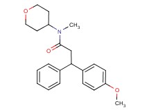 3-(4-methoxyphenyl)-N-methyl-3-phenyl-N-(tetrahydro-2H-pyran-4-yl)propanamide