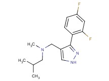 N-{[3-(2,4-difluorophenyl)-1H-pyrazol-4-yl]methyl}-N,2-dimethyl-1-propanamine