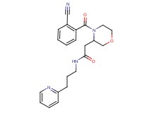 2-[4-(2-cyanobenzoyl)-3-morpholinyl]-N-[3-(2-pyridinyl)propyl]acetamide
