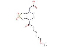 [(4aR*,7aS*)-4-(6-methoxyhexanoyl)-6,6-dioxidohexahydrothieno[3,4-b]pyrazin-1(2H)-yl]acetic acid