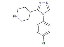 4-[4-(4-chlorophenyl)-4H-1,2,4-triazol-3-yl]piperidine