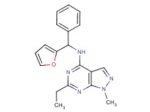 6-ethyl-N-[2-furyl(phenyl)methyl]-1-methyl-1H-pyrazolo[3,4-d]pyrimidin-4-amine