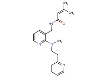 3-methyl-N-({2-[methyl(2-pyridin-2-ylethyl)amino]pyridin-3-yl}methyl)but-2-enamide