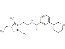 N-[2-(1-ethyl-3,5-dimethyl-1H-pyrazol-4-yl)ethyl]-3-piperidin-3-ylbenzamide