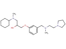 1-[cyclohexyl(methyl)amino]-3-[3-({methyl[2-(1-pyrrolidinyl)ethyl]amino}methyl)phenoxy]-2-propanol