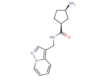 (1S*,3R*)-3-amino-N-(pyrazolo[1,5-a]pyridin-3-ylmethyl)cyclopentanecarboxamide