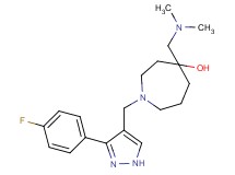4-[(dimethylamino)methyl]-1-{[3-(4-fluorophenyl)-1H-pyrazol-4-yl]methyl}-4-azepanol