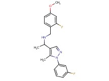 (2-fluoro-4-methoxybenzyl){1-[1-(3-fluorophenyl)-5-methyl-1H-pyrazol-4-yl]ethyl}amine