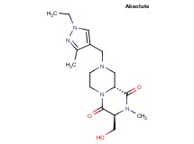 (3S,9aR)-8-[(1-ethyl-3-methyl-1H-pyrazol-4-yl)methyl]-3-(hydroxymethyl)-2-methyltetrahydro-2H-pyrazino[1,2-a]pyrazine-1,4(3H,6H)-dione