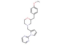 2-(4-methoxybenzyl)-4-{[1-(2-pyrimidinyl)-1H-pyrrol-2-yl]methyl}morpholine