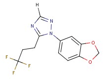 1-(1,3-benzodioxol-5-yl)-5-(3,3,3-trifluoropropyl)-1H-1,2,4-triazole