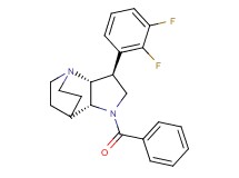 (2R*,3S*,6R*)-5-benzoyl-3-(2,3-difluorophenyl)-1,5-diazatricyclo[5.2.2.0~2,6~]undecane