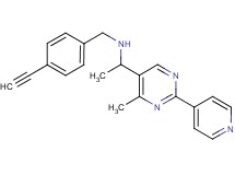 (4-ethynylbenzyl){1-[4-methyl-2-(4-pyridinyl)-5-pyrimidinyl]ethyl}amine