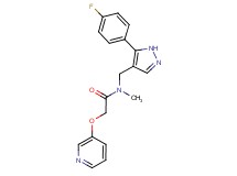 N-{[5-(4-fluorophenyl)-1H-pyrazol-4-yl]methyl}-N-methyl-2-(pyridin-3-yloxy)acetamide