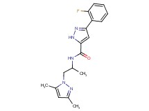 N-[2-(3,5-dimethyl-1H-pyrazol-1-yl)-1-methylethyl]-3-(2-fluorophenyl)-1H-pyrazole-5-carboxamide