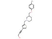 3-[5-({3-[(4-methylphenoxy)methyl]piperidin-1-yl}methyl)-3-thienyl]prop-2-yn-1-ol